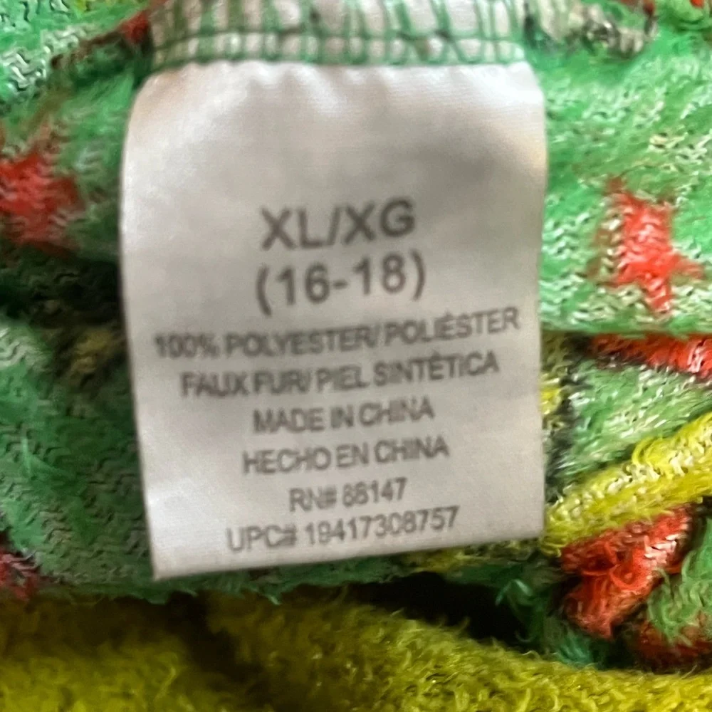 Dr. Seuss The Grinch Pajamas Super Minky Green Long Sleeve Adult 1 PC Sz XL